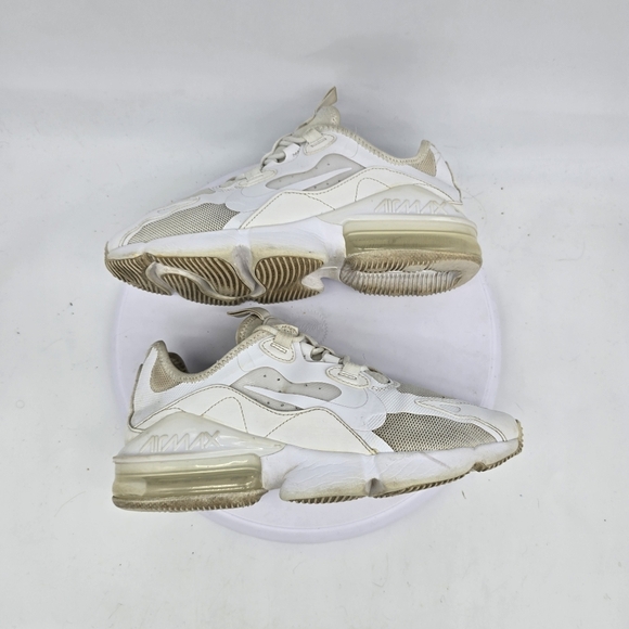 Nike Shoe Women 7 Air Max Triple White Sneakers Cu9453-100 - Picture 4 of 7